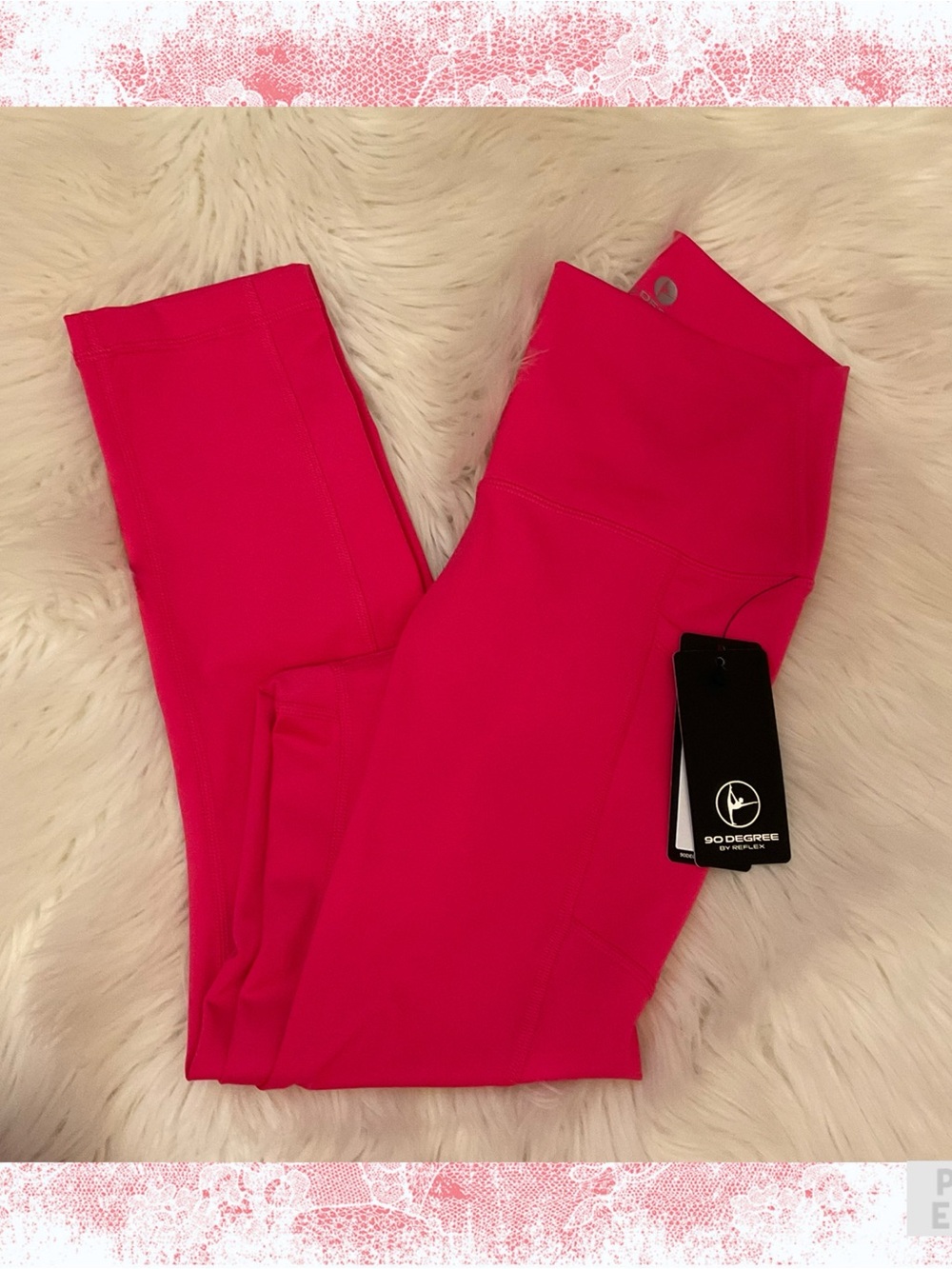 90 Degree by Reflex Interlock Tribeca Crop Tight / Leggings - NWT - Small